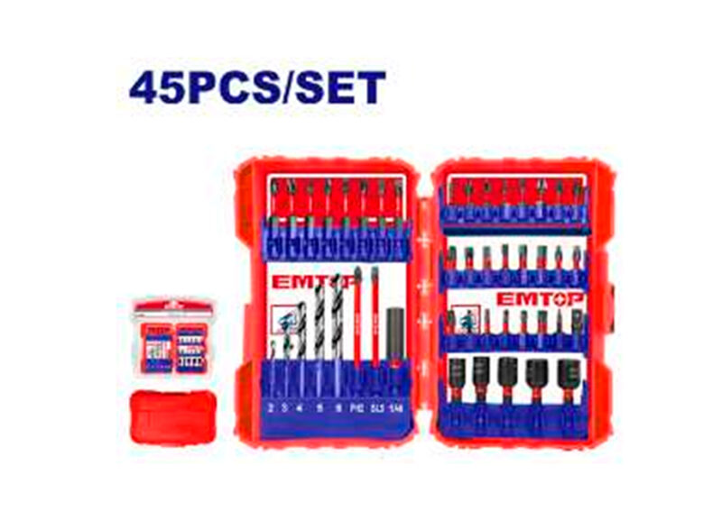 EMTOP CONJUNTO 45 ACC DESTORNILLADOR DE