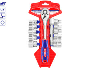 EMTOP JUEGO 13 PZS 1/2" CON VASOS Y EXTENSION