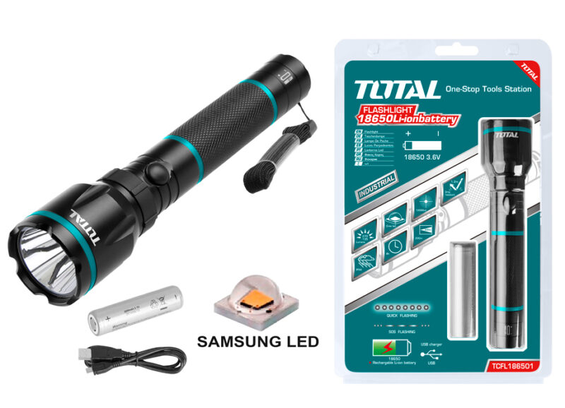 TOTAL LINTERNA RECARGABLE