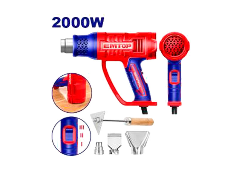 EMTOP PISTOLA DE CALOR - DECAPADOR 2000W